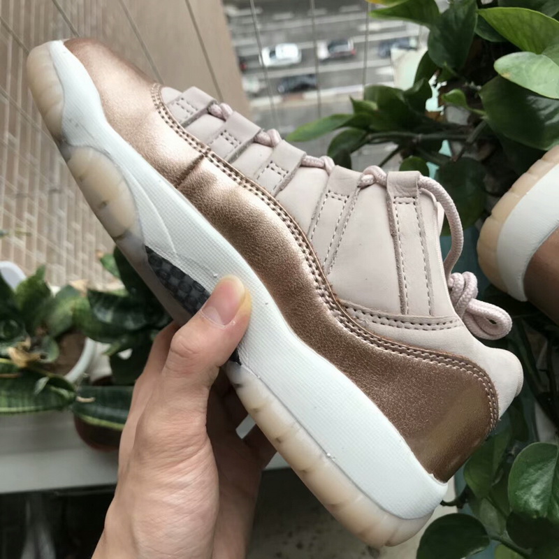 Authentic Air Jordan 11 Low GS Rose Gold women